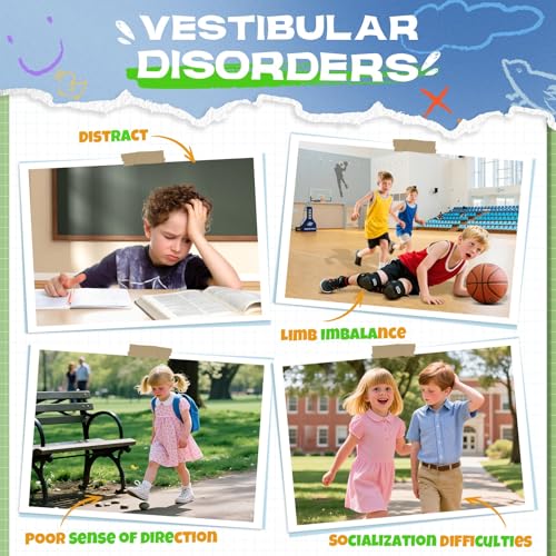 Balance Board Maze for Kids Sensory Training - 20" Wobble Board to Develop Coordination & Reduce Screen Time - 3 Difficulty Levels for More Fun - Maximum Load 130lbs - Meaningful Gift for Children