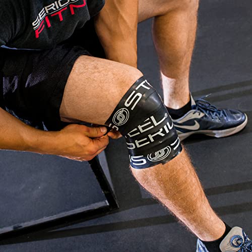 Serious Steel Mobility & Recovery (Floss) Bands |Compression Band | Tack & Flossing Band (7' L x 2" W) - color: Single - Black