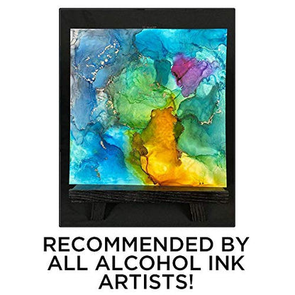 NARA Alcohol Ink Paper | White | 6" Diameter Circle | 430 microns/320 GSM | 25 Sheets | Heavy Paper | Paper for Alcohol Ink Art Painting | 100% Stain-Free