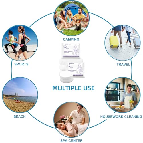 16 Pack Disposable Towels for Travel Compressed Towels Washcloths 23''X12'' - size: M size-16pcs 23.6"x11.8"
