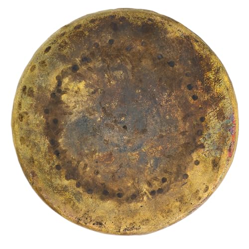 Unlimited Atlantis Gongs - Includes Gong, Mallet & Rope/Unlathed Bronze Gong W/Ancient Look/For Sound Healing, Meditation, & Yoga - size: 10"