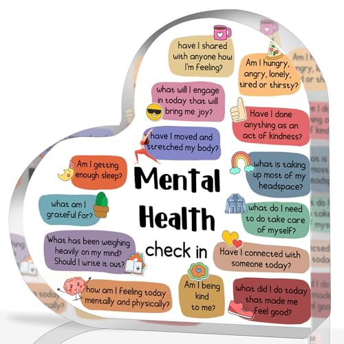 Therapy Office Decor, Mental Health Check In Decorations for School Counselor CBT DBT Therapy Counseling Poster Anxiety Relief Social Psychology Decoration - color: 017