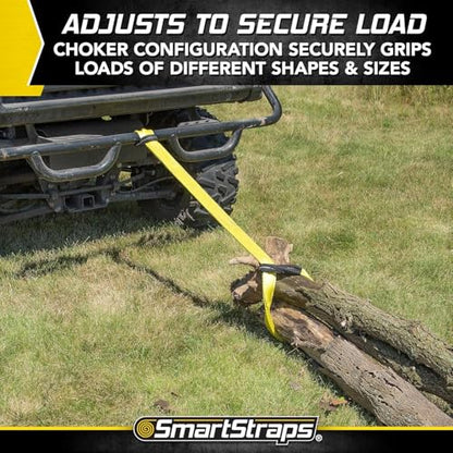 SmartStraps 2”x6’ Nylon Webbing Sling (1pk) – 6,400lb Vertical Lifting Capacity – Safely Lift Heavy Loads, Made with Strong Flexible Webbing, Small, Yellow - size: 6" 6400 lb - 1PK