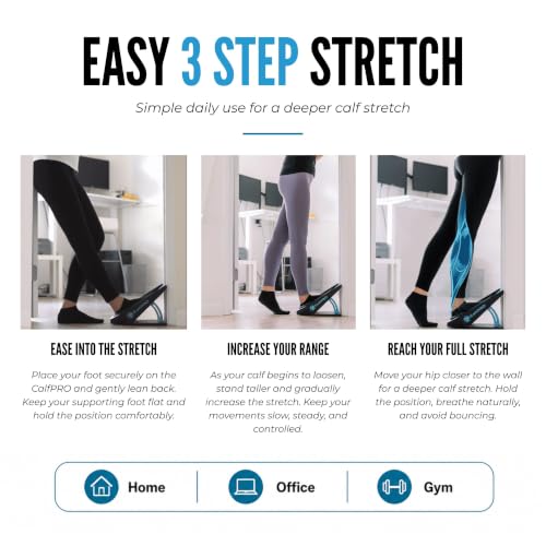CalfPRO Slant Board for Calf Stretching - Deep Calf Stretcher & Foot Rocker
