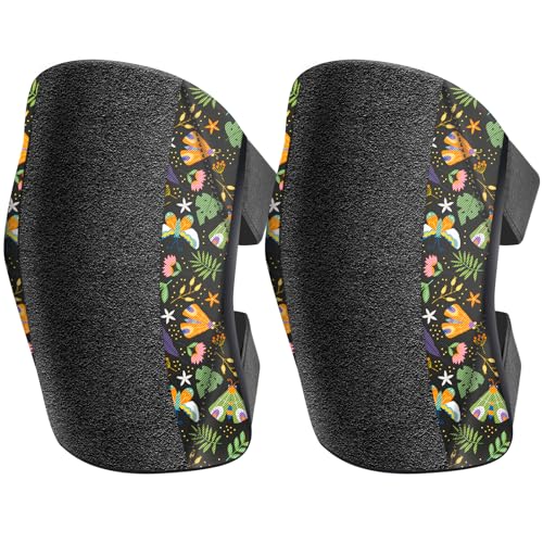 Garden Knee Pads for Women, Lightweight Waterproof KneePads for Gardening, Anti Slip Leather Foam Padding Kneeling Pads for Flooring and Carpet Cleaning, House work, Gardening Maintain, Knee Protector, Butterfly - color: Butterfly, size: 1 Pair