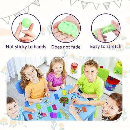 PeacePeo Polymer Clay Kit 215 Pcs Oven Bake Clay 110 Colors | Modeling Baking Clay, Non-Sticky, Non-Toxic, Sculpting Tools, Soft and Easy to Shape for Kids, Adults, Beginners DIY Crafts