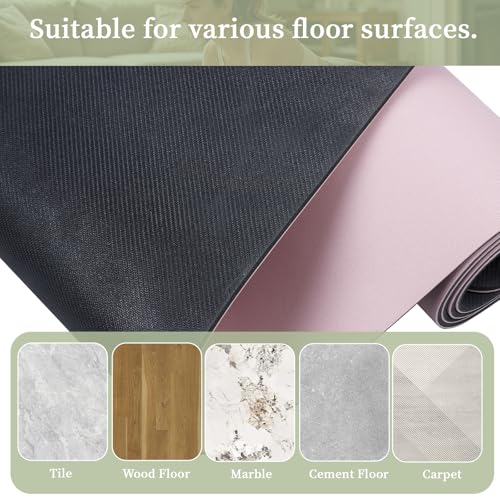 U&M Professional Non Slip PU Yoga Mat with Carrying Strap & Alignment Line, 72"x27" Extra Wide 0.2" Thick Exercise Mat for Home Gym | Sweatproof High Density | Anti-tear | Textured Surface | Natural Rubber Bottom Workout Mat for Women & Men Yoga Pilates F