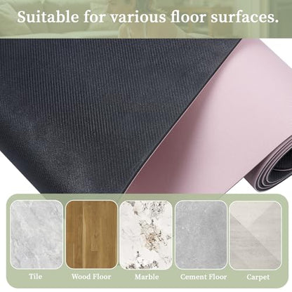 U&M Professional Non Slip PU Yoga Mat with Carrying Strap & Alignment Line, 72"x27" Extra Wide 0.2" Thick Exercise Mat for Home Gym | Sweatproof High Density | Anti-tear | Textured Surface | Natural Rubber Bottom Workout Mat for Women & Men Yoga Pilates F