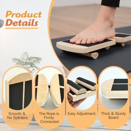 Primst Ankle Balance Board – Non-Slip Single Leg Balance Trainer for Foot Strength & Stability, Rehab, Sprain Recovery, Plantar Fasciitis Relief with Instructions Included
