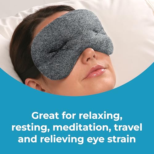 Brownmed Eye Pillow Compression Eye Mask, Cooling, Universal Fit, Grey - color: Grey