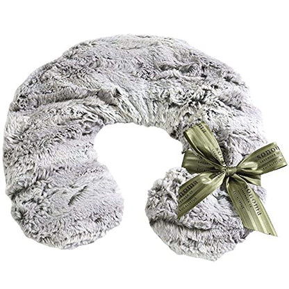 Luxury Eucalyptus Heatable/Chillable Neck Pillow by Sonoma Lavender, Microwaveable for Neck and Shoulders with Removable Washable Covers, Great for Relaxation and Relief (Eucalyptus, Silver Fox) - color: Silver Fox