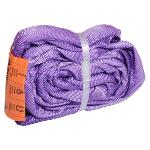 Endless Round Slings for Aerial Lyra Hoop Rig, Aerial Silks Handing Polyester Lifting Sling Spanset, Heavy Duty Polyester Capacity 5300 Lbs Vertical Capacity (Purple, 2 FT) - color: Purple, size: 2 ft