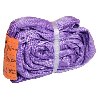 Endless Round Slings for Aerial Lyra Hoop Rig, Aerial Silks Handing Polyester Lifting Sling Spanset, Heavy Duty Polyester Capacity 5300 Lbs Vertical Capacity (Purple, 2 FT) - color: Purple, size: 2 ft