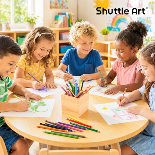 Shuttle Art 448 PCS Colored Pencils Bulk, 16 Colors, Pre-sharpened for Kids | Vibrant Colors, Break-Resistant, Bulk Pack Back to School Supplies for Teachers, Students, Classrooms