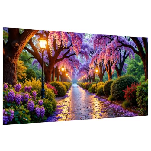 JOOZ Large Diamond Art Kits for Adults - 5D Street Scene Diamond Painting | Round Drill| Premium Canvas| Clear Symbols| Bright Colors| Fun and De-Stress| Gem Art| Home Wall Decor| Gift| 27.5x15.7 Inch - color: Street Scene 053