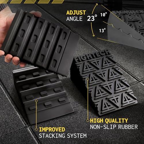 Squat Wedge Block for Elevated Heel Squats and Deadlifts - Improve Mobility, Balance, and Strength - Non-Slip, Versatile Trainer Aid