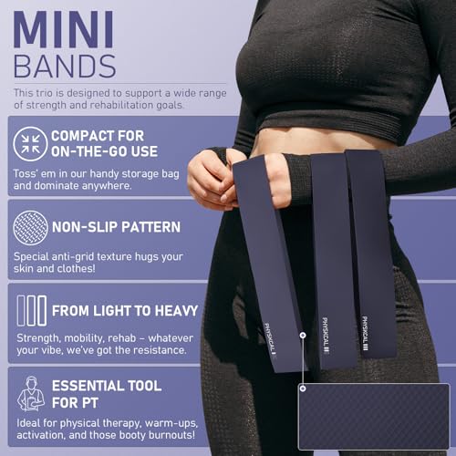 PhysKcal Pilates Kit, 15-Inch Pilates Ring with 1x Pilates Ball & 5X Bands | Aesthetic Home Pilates Equipment Set, Essential Kit for Beginners in Minimalist Style. Comes in Premium Packaging - color: Navy