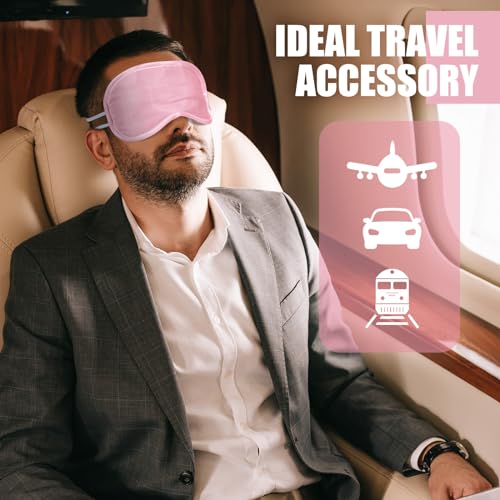 Tarpop 200 Pcs Eye Masks Adjustable Sleeping Mask, Pink - color: Pink