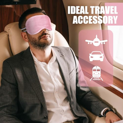 Tarpop 200 Pcs Eye Masks Adjustable Sleeping Mask, Pink - color: Pink