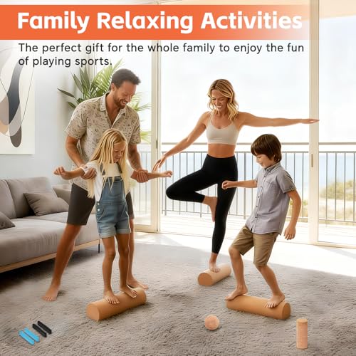 Cork Foot Strengthener & Balance Trainer Set – 4-in-1 Foot Mobility System with Roller, Massage Ball & Toe Bands | Improve Stability, Fix Over-Pronation, Enhance Balance & Restore Natural Foot Function
