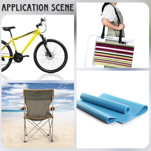 GORGECRAFT Beach Chair Carrying Strap Adjustable Scooter Anti-Slip Shoulder Straps Replacement Light Blue Universal Padded for Backpack Foldable Balance Bikes Camping Picnics Outdoor 100-189cm - color: Light Blue