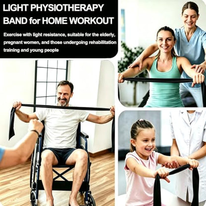 Resistance Bands for Working Out, Physical Therapy, Yoga & Pilates - color: Black