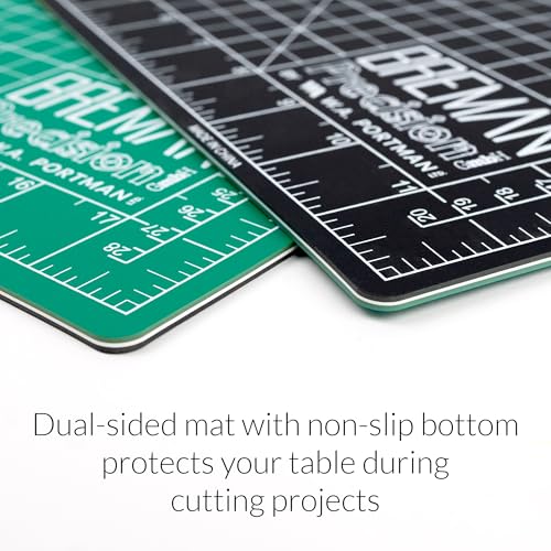 WA Portman Self-Healing Cutting Mat, Crafting Knife, 36'' Metal Ruler Set This set includes 24x36 Inch Sewing Cutting Mat, 10pc #11 Blades, Exacto Knife Set, & 36 Inch Cork Backed Metal Ruler Set - size: 24x36