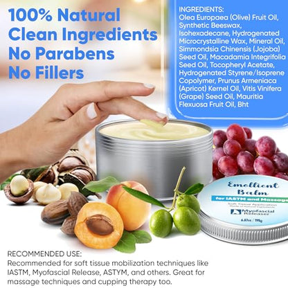 Myofascial Releaser Emollient Balm for Gua Sha Tools, Muscle Scraper Tool - color: 195g