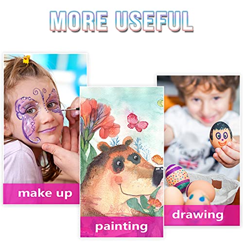 30 Compartments Plastic Watercolor Paint Palette with Lid | Airtight Leakproof Palette for Gouache, Acrylic and Oil - style: Paint Pallet-3Pcs