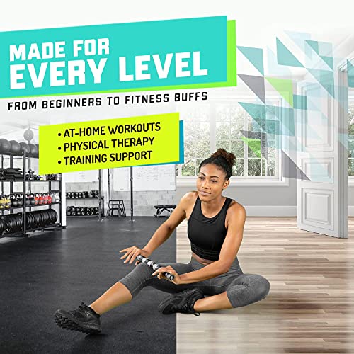Elite Massage Roller Stick Targets Sore, Tight Leg Muscles to Prevent Cramps and Release Tension. It's Sturdy, Lightweight, Smooth Rolling and Thankfully This Lifesaver has Comfortable Handles.Silver - color: Silver