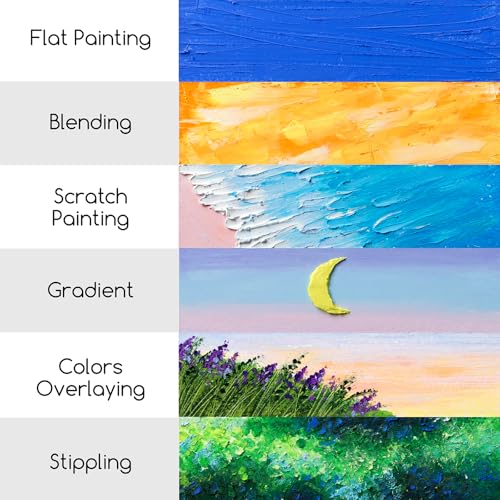 MEEDEN Soft White Oil Pastels: 6 Pcs Oil Pastels for Artists Beginners | Smooth Oil Pastel Crayons for Art Supplies, Painting, Drawing, Blending, Layering, Shading, Gradient, Overlaying - color: 6 White Colors