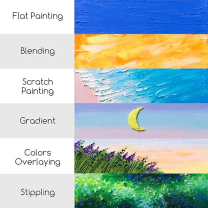 MEEDEN Soft White Oil Pastels: 6 Pcs Oil Pastels for Artists Beginners | Smooth Oil Pastel Crayons for Art Supplies, Painting, Drawing, Blending, Layering, Shading, Gradient, Overlaying - color: 6 White Colors