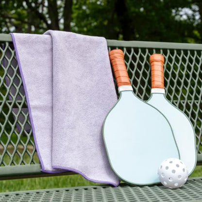 S&T INC. Microfiber Gym Towels, 3 Pack, 16" x 27", Purple - color: Purple