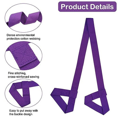 4PCS Yoga Mat Carrier Strap, Adjustable Yoga Mat Strap Carrier for Exercise/Travel/Gym, Mat Holder Sling Carrier - color: 3 Colors