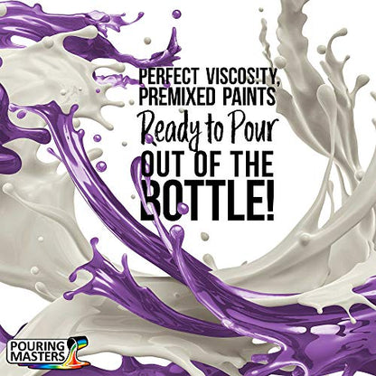 Pouring Masters Grape Jelly Ready to Pour Acrylic Pouring Paint - Premium 32-Ounce Pre-Mixed Fluid Acrylic Paint - Fluid Art Supplies for Canvas, Wood, Paper, Tile & Rocks