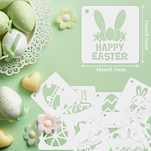 Augshy 56 Pack Easter Stencils, Christian Reusable for Painting Crafts | Holiday Stencils Set, Scrapbooking and Drawing, Wall Floor Decor, DIY Rock Painting, Art Projects, 3 Inch, Easter Painting - style: Easter