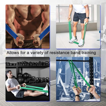 Wooden Resistance Bands Handles Versatile Exercise Handles with Anti-Slip Grip Tapes for Elastic Band Workouts Home Gym Strength Training and Full-Body Workouts - color: Wooden handle