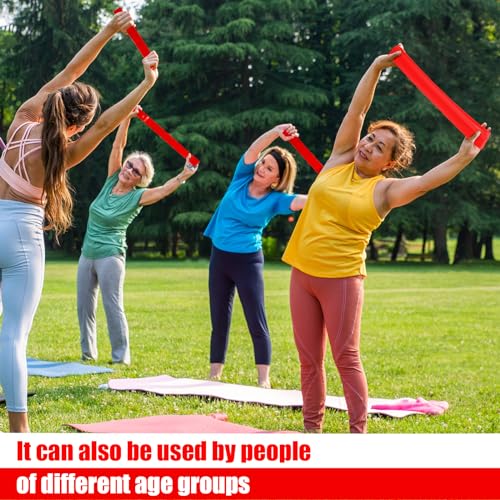 Deekin 20 Pcs Resistance Bands Loop Exercise Bands - color: Red, size: 35-40 lbs