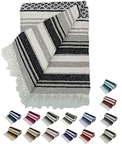 Kakaos Traditional Yoga Blanket. (Gray) - color: Gray