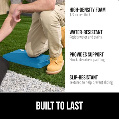 GORILLA GRIP® Extra Thick Foam Kneeling Pad for Gardening 17.5x11 True Blue - color: Blue
