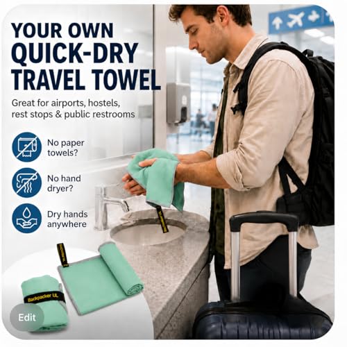 Elite Trail Magic Backpacking Ultralight Quick Dry Microfiber Soft Fast Drying Hand and Face Towel Wash Cloth Camping Yoga Hiking Active Lifestyle Small - color: Mint