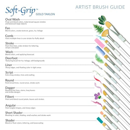 Royal & Langnickel SG-304 5 Piece Flat Brush Set