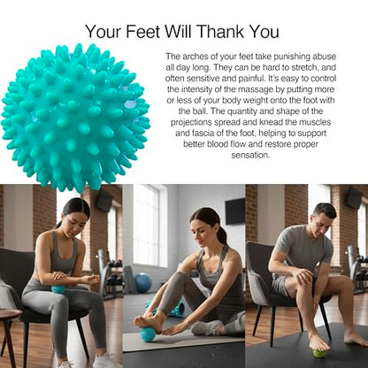 321 STRONG 5-in-1 Massage Set, Complete Mobility Kit for Workout Recovery - color: Soft Teal
