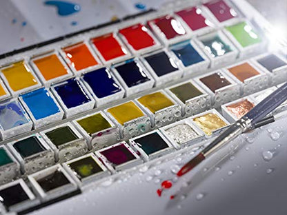 Van Gogh Watercolor Paint Set, General Selection, 48 Half-Pan - color: 48 General (Metal Tin), style: Half Pan