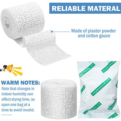 Treela Plaster Cloth Rolls Gauze Bandages Rolls Strips for Belly Casts, Scenery Molds, Mask Making, Art Projects, Body Casts, Craft Supplies(2 Inch x 177 Yard) - size: 2 Inch x 177 Yard