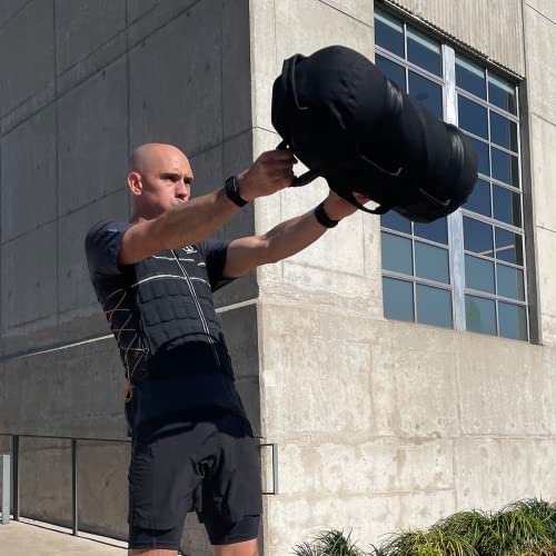 HYPERWEAR Adjustable Sandbag System, Heavy-Duty with Handles & Pre-Filled SandBell Filler Sandbags (25, 40, 80, 160 lbs) - color: XS 25 lbs Standard 2 Sandbells - Green, size: 25 lb Standard (2 x 12 lb SandBells)