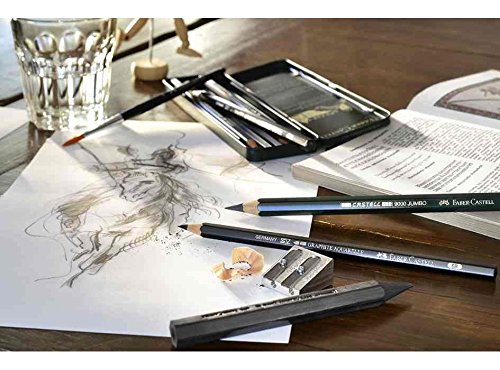 Faber-Castell 11 Piece Pitt Graphite Tin Set - size: 11 Piece Set