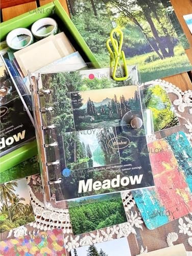 ATIRAMANIYA 346pcs Journal Supplies Kit Vintage Scrapbook Stickers Art Journaling Bullet Junk Journal Planners DIY Decoration Paper Stickers Craft Kits Notebook Collage Album (Meadow) - color: Meadow