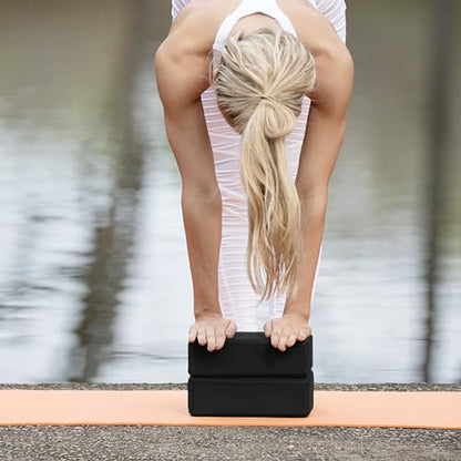 3in Foam Bulk Yoga Blocks, 10 Pack - color: Black