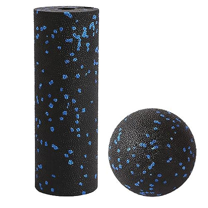 Mini Foam Roller, Muscle Massage Rollers for Trigger Point Therapy | High Density Tool, Small Size 6"L x 2" Round, 3.2-Inch Ball, Deep Tissue Muscle Recovery, Exercise Workout Stretching